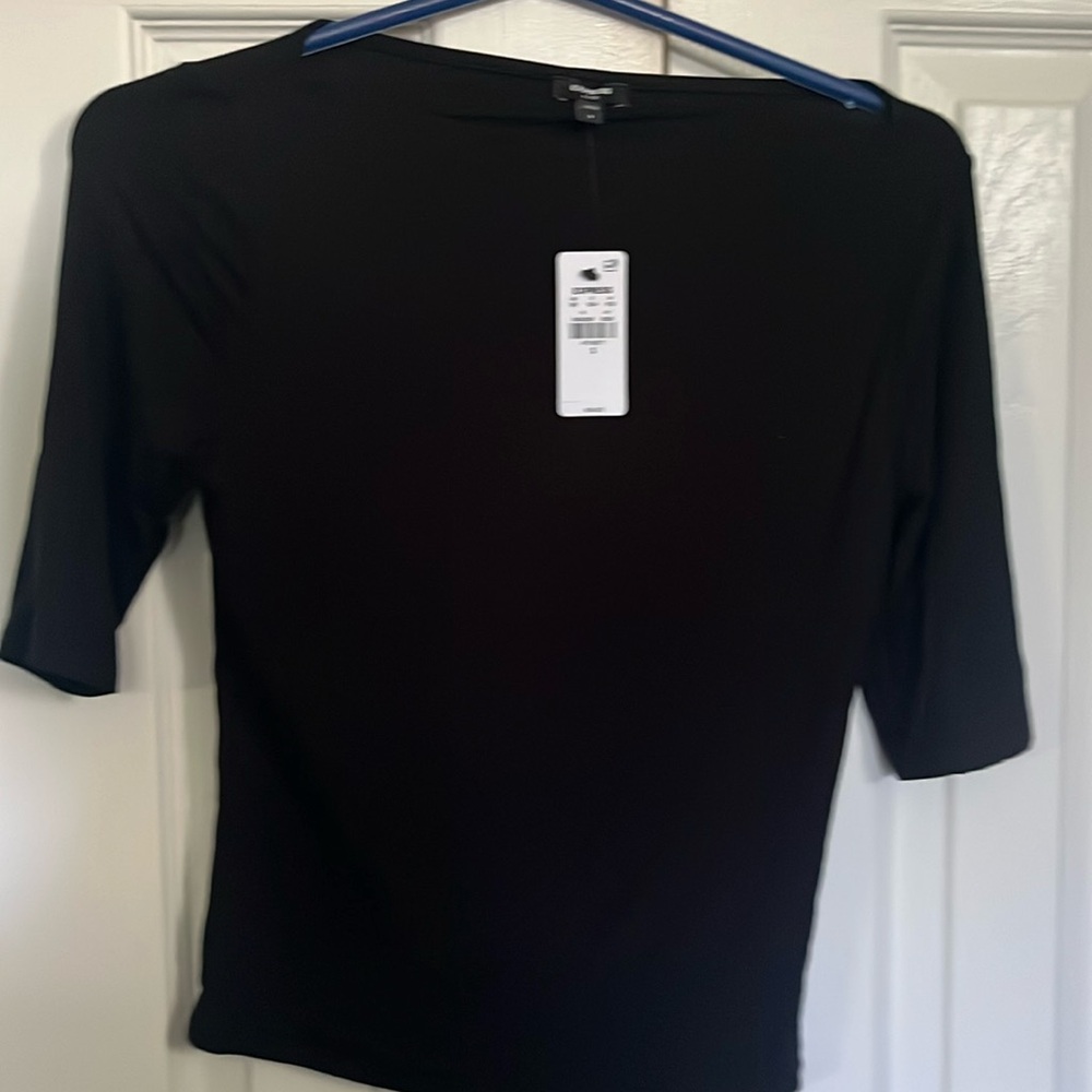 Express 3/4 length sleeve black top size S .  Brand new.